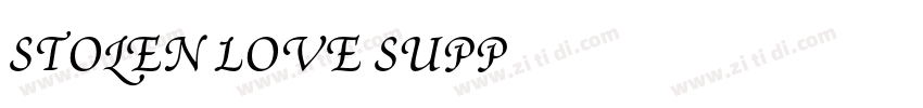 Stolen Love Supp字体转换